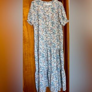 Sweet Salt, blue floral, maxi dress, size 10, new with tags